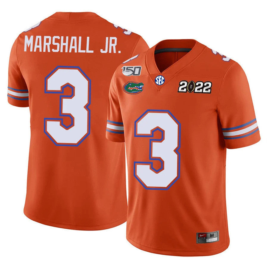 Men's Florida Gators Football 150th Anniversary Patch Players Jersey Collection - All Stitched