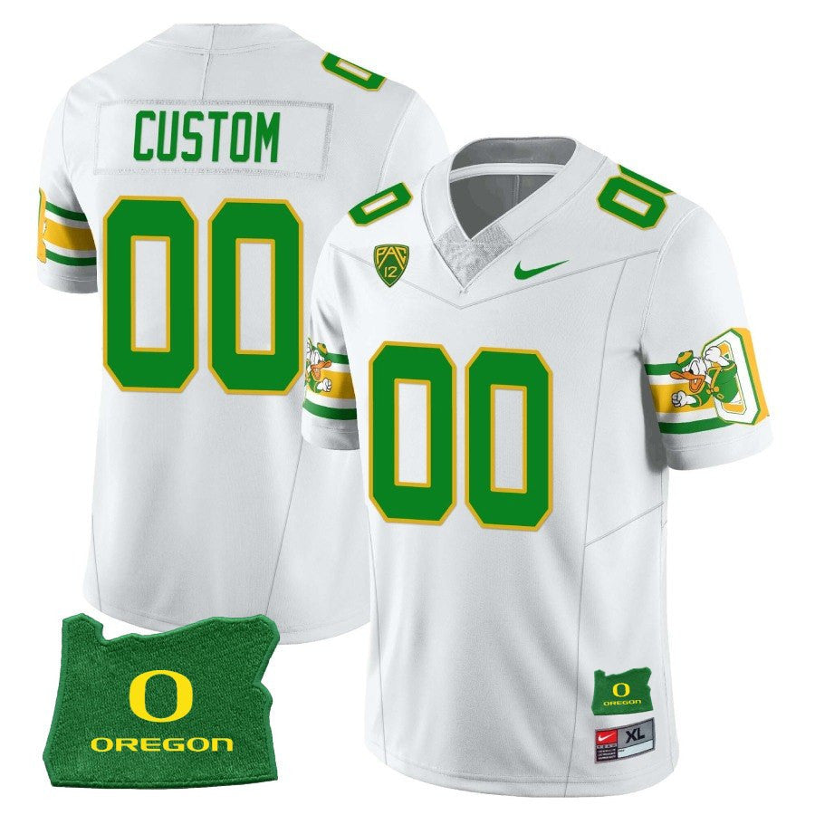 Custom Oregon Ducks â€˜Mighty Oregonâ€™ Throwback Football Stitched Jersey â€“ Oregon State
