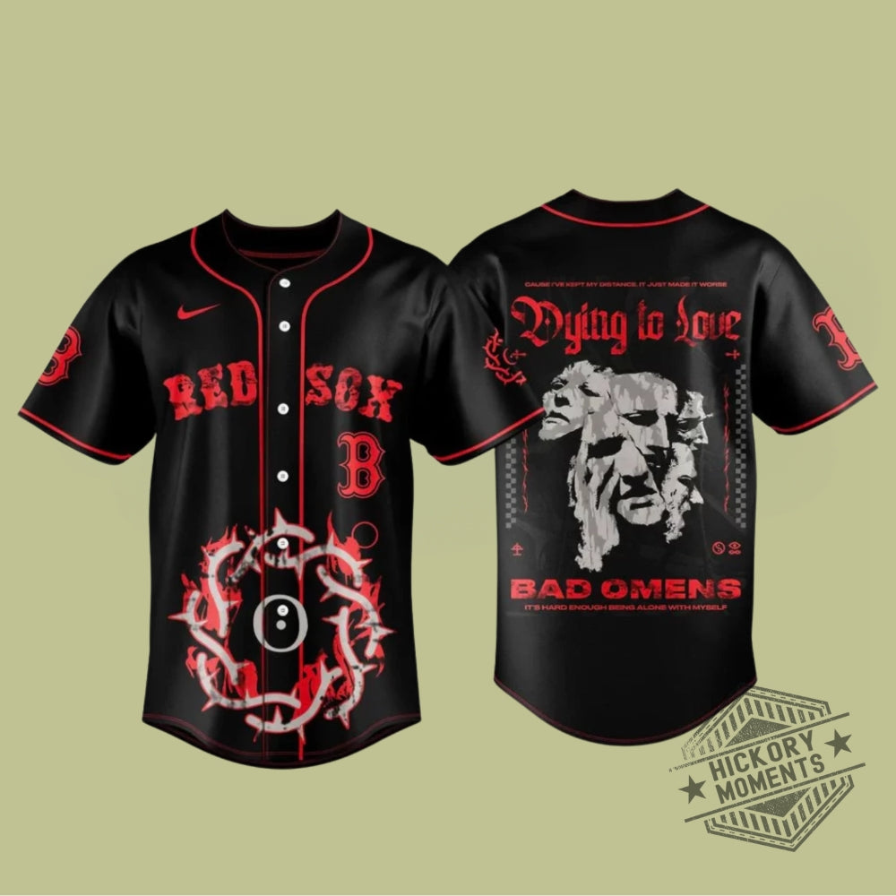 Boston Red Sox X Bad Omens Do You Feel Love North American Tour Baseball Jersey