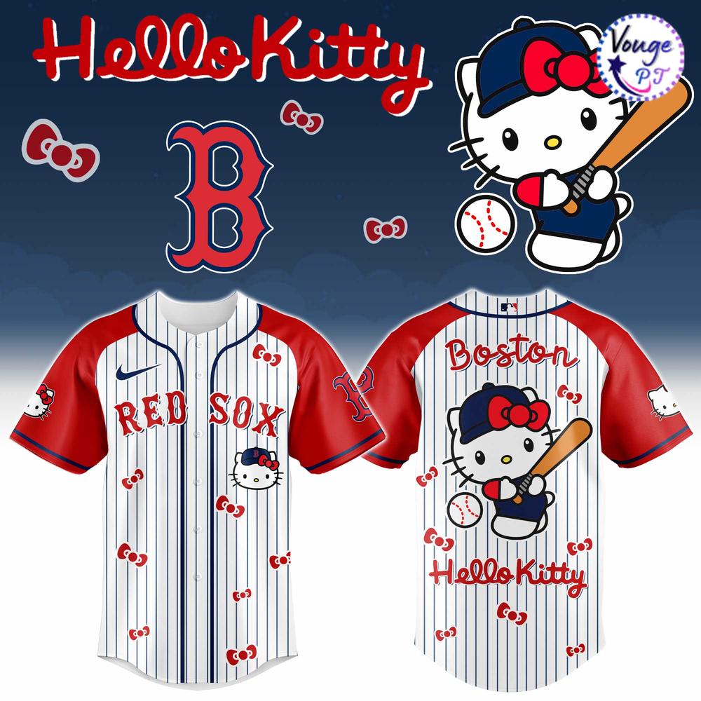 Boston Red Sox x Hello Kitty 2026 Baseball Jersey