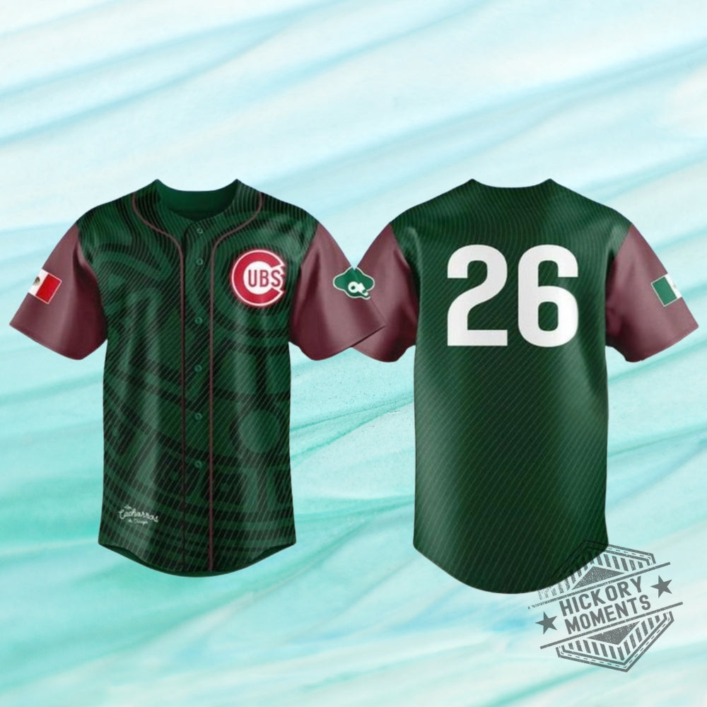 Chicago Cubs 2026 Mexican Heritage Night Personalized Baseball Jersey