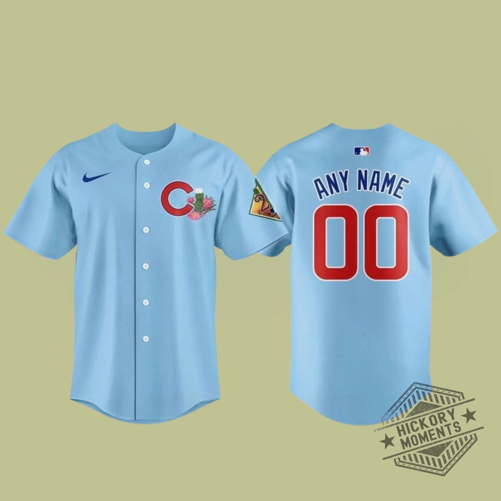 Chicago Cubs 2026 Spring Training Blue Personalized Baseball Jersey