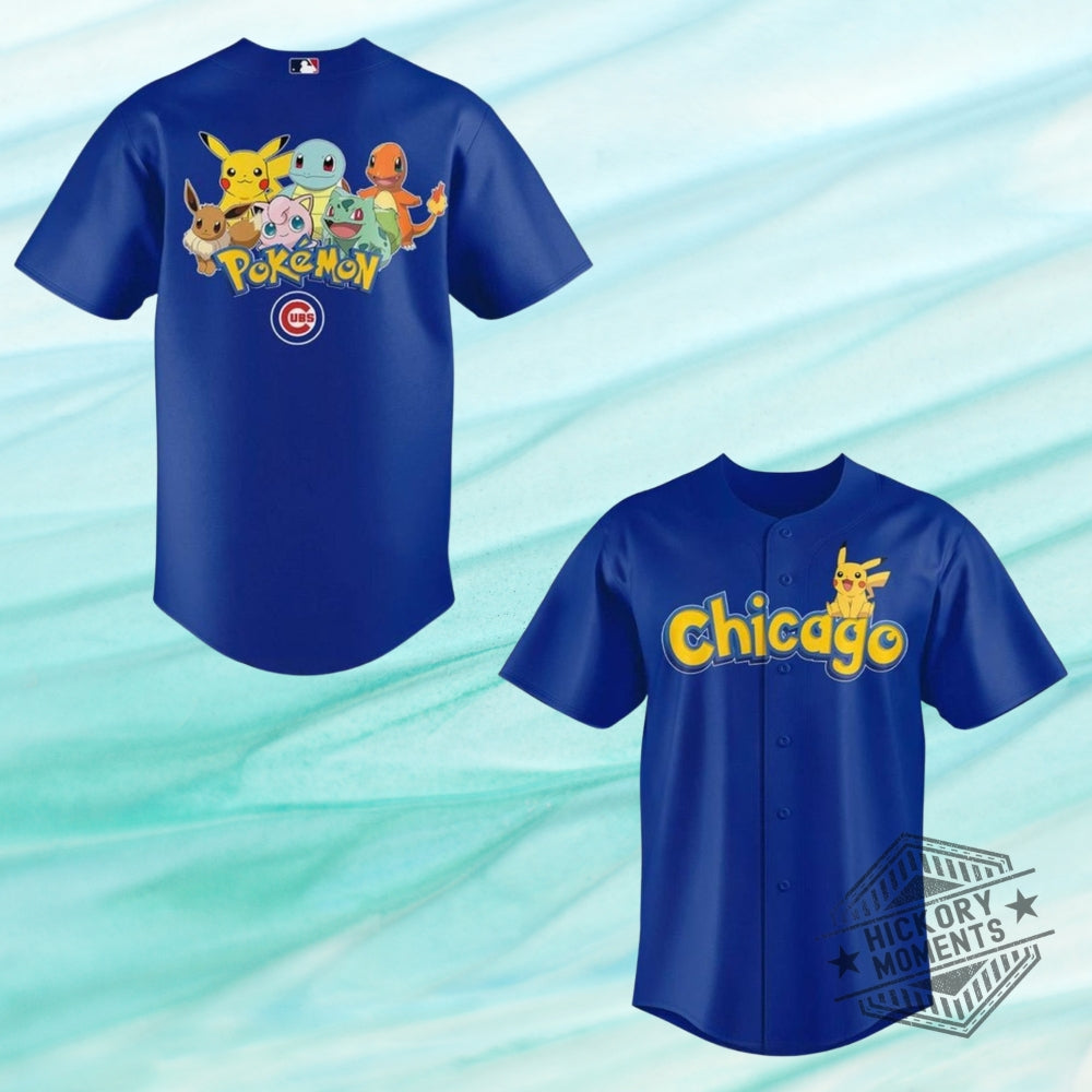 Chicago Cubs Happy Pokemon Day 2026 Baseball Jersey