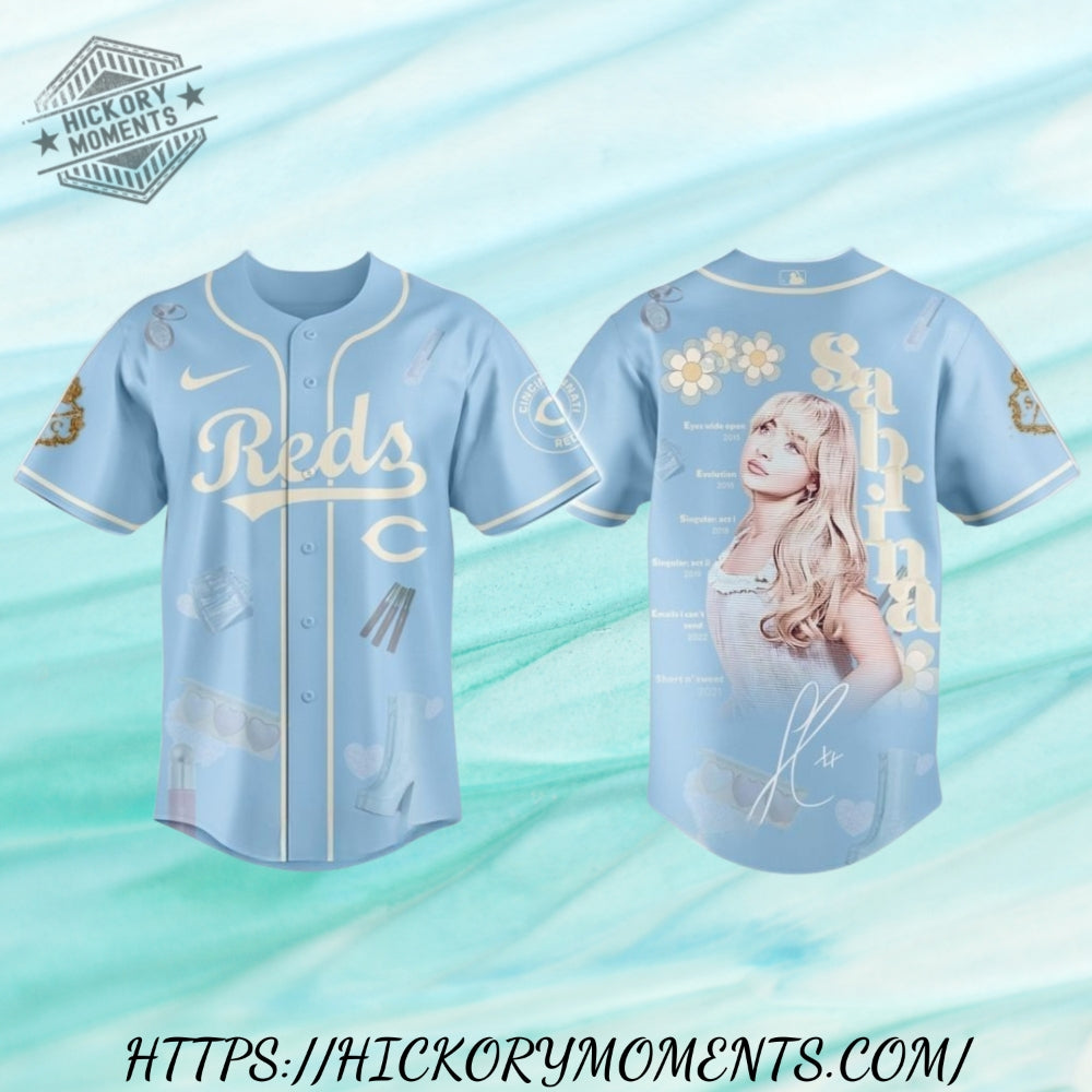 Cincinnati Reds Mlb X Sabrina Carpenter 2025 Baseball Jersey