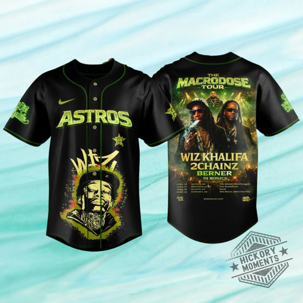 Houston Astros X Wiz Khalifa The Macrodose Tour Baseball Jersey