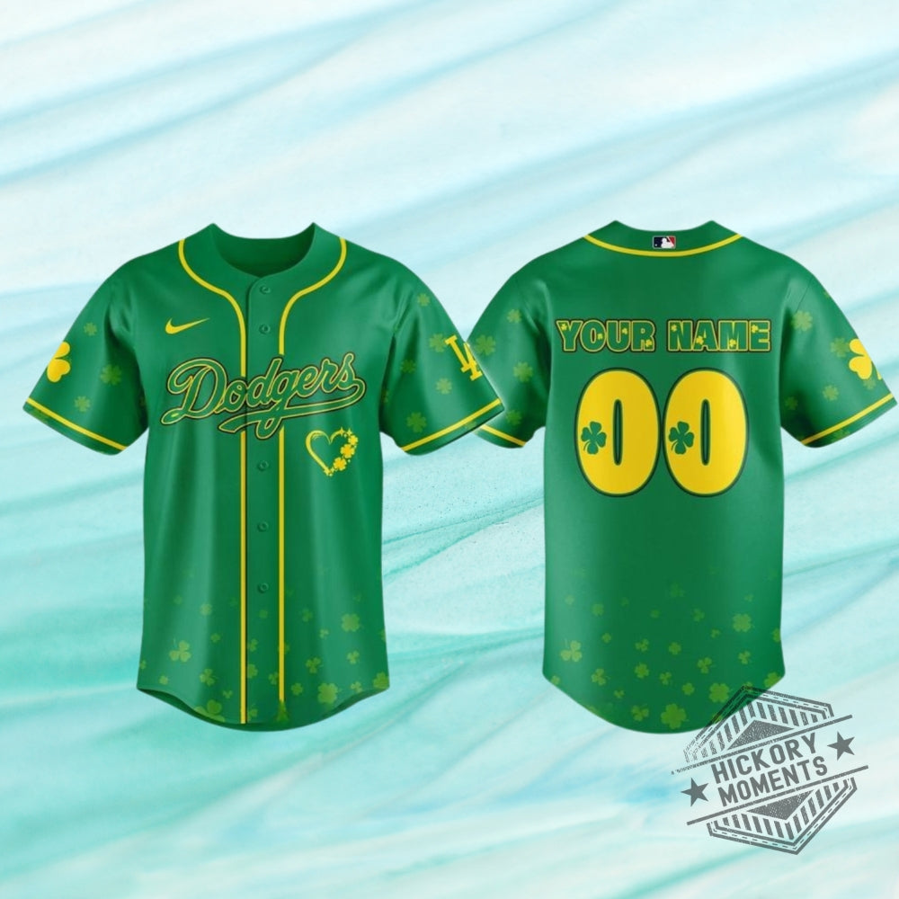Los Angeles Dodgers St. Patricks Day 2026 Baseball Jersey Lucky Edition