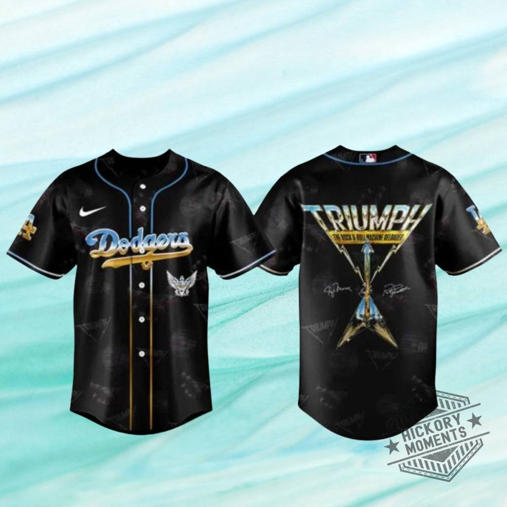 Los Angeles Dodgers The Rock Roll Machine Reloaded Tour 2026 Baseball Jersey