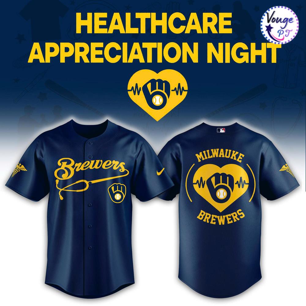 Milwaukee Brewers Healthcare Appreciation Night Baseball Jersey