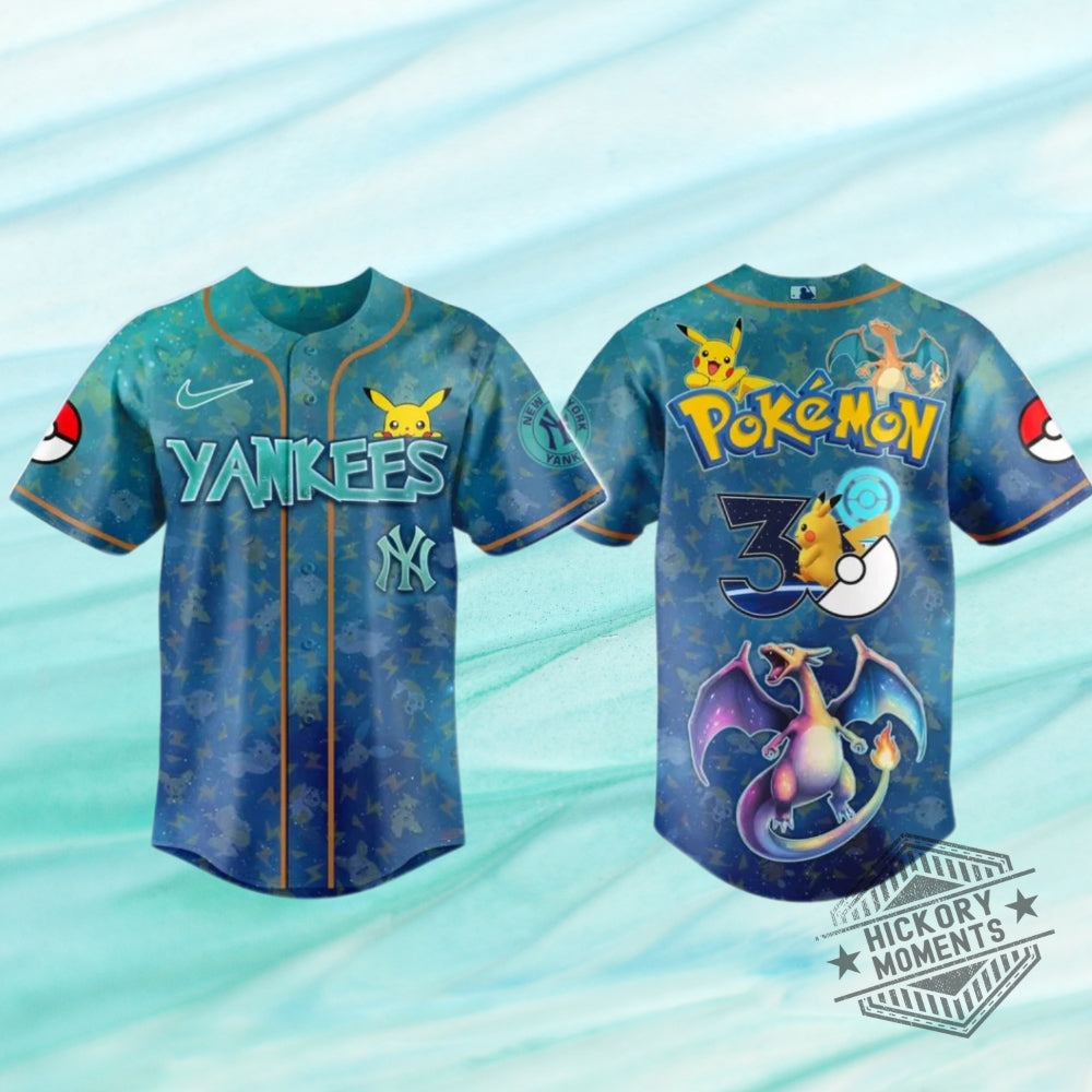 New York Yankees X Pokemon Day Special Edition Baseball Jersey