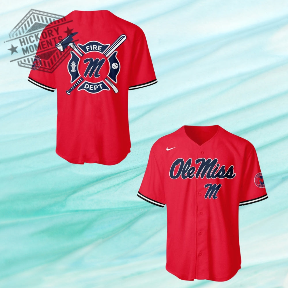 Ole Miss Rebels X Firefighter Appreciation Night 2026 Baseball Jersey