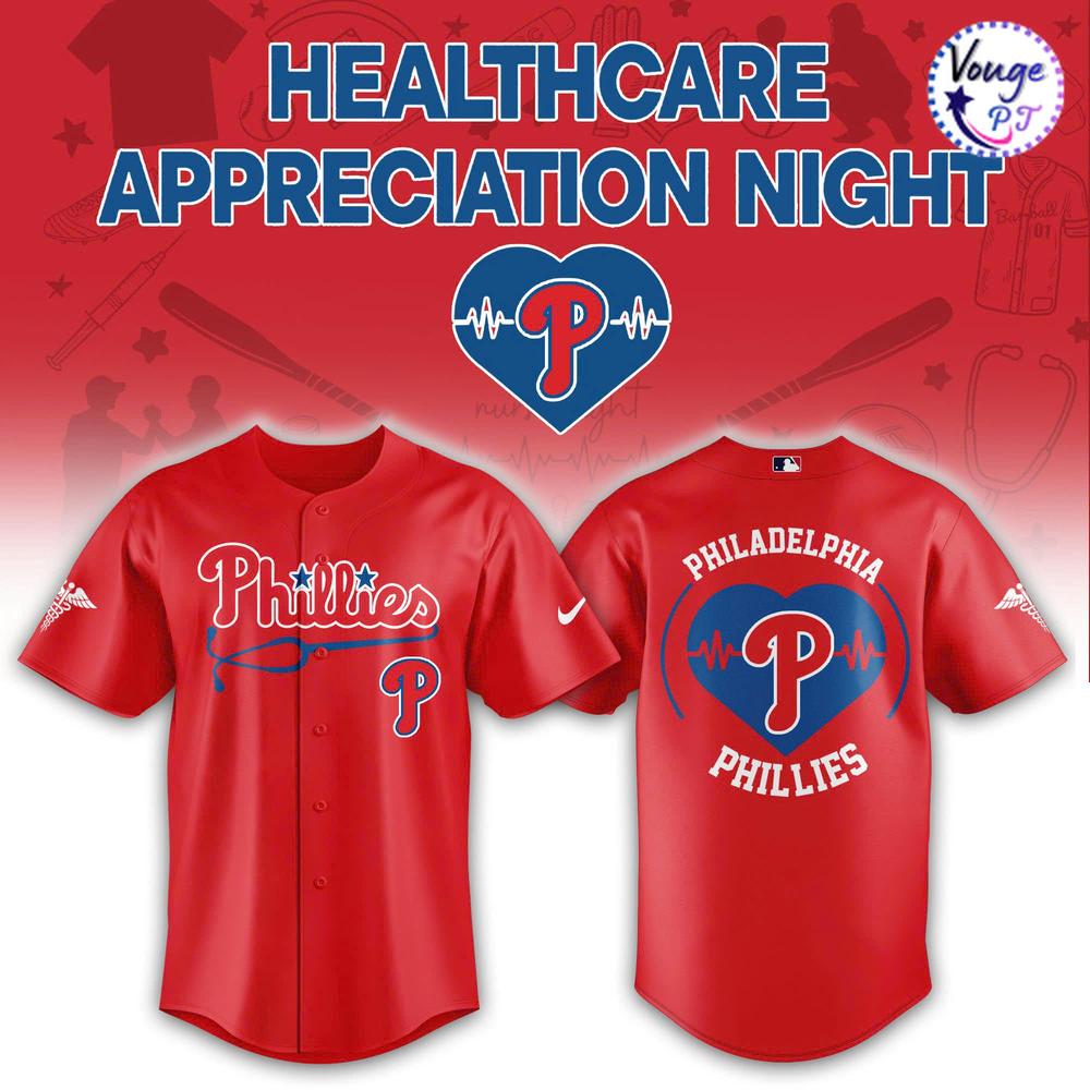 Philadelphia Phillies Healthcare Appreciation Night Baseball Jersey