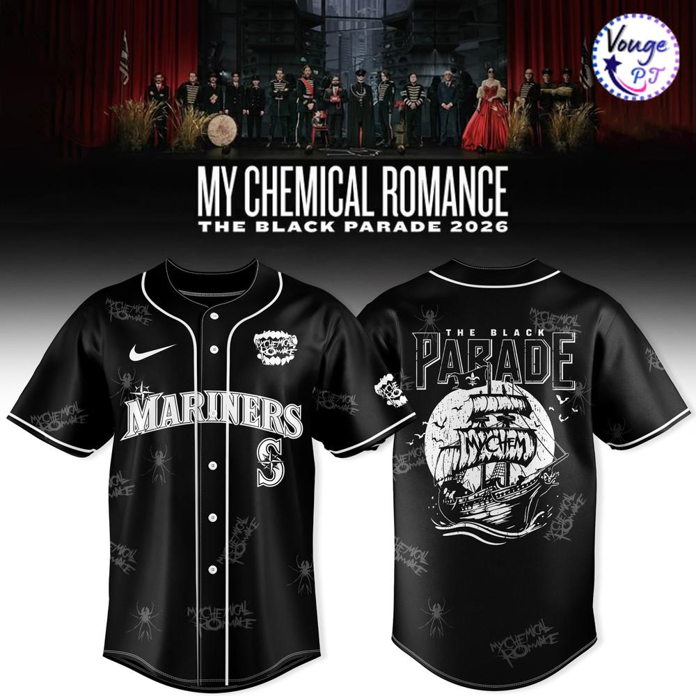 Seattle Mariners x My Chemical Romance The Black Parade 2026 Baseball Jersey