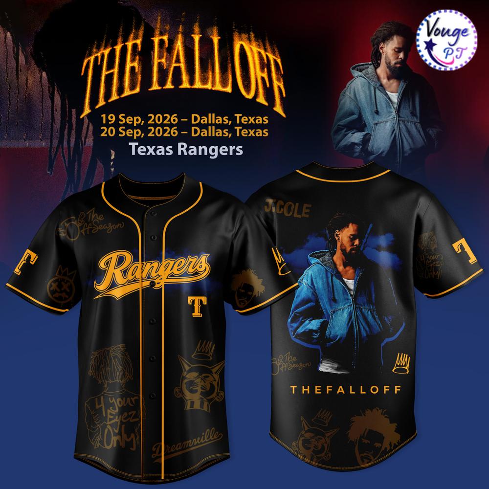 Texas Rangers x The Fall Off – World Tour 2026 Baseball Jersey