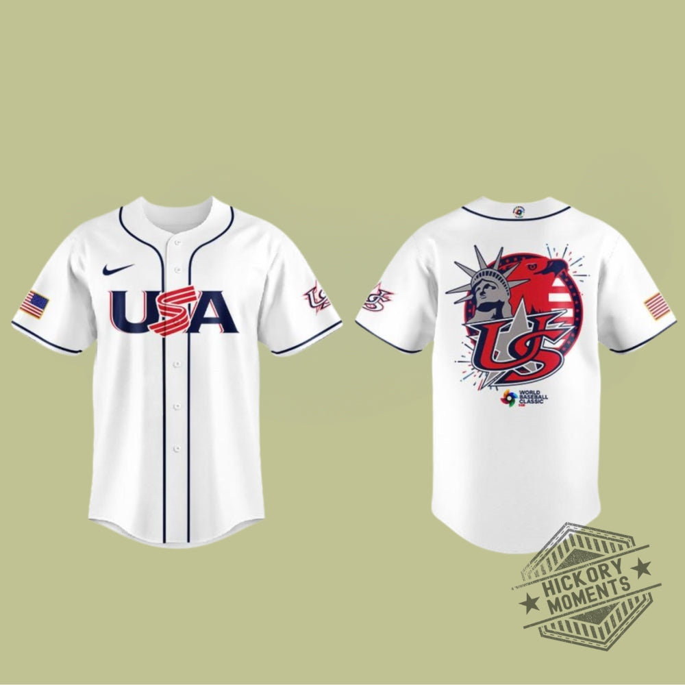 Usa Team 2026 World Baseball Classic 250 Years Of United State White Baseball Jersey