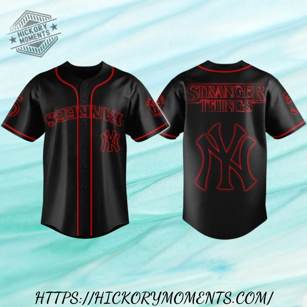 Yankees Stranger Things 2025 Baseball Jersey