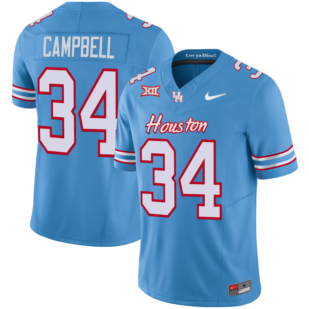Men's Houston Cougars 2023 Oilers Inspired Vapor Jersey V4 - All Stitched