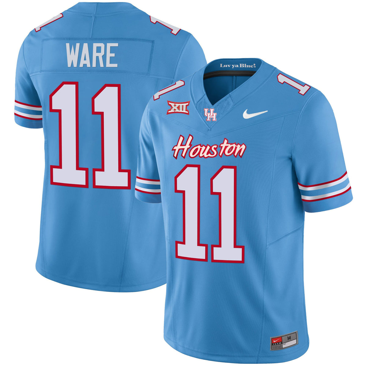Men's Houston Cougars 2023 Oilers Inspired Vapor Jersey V4 - All Stitched