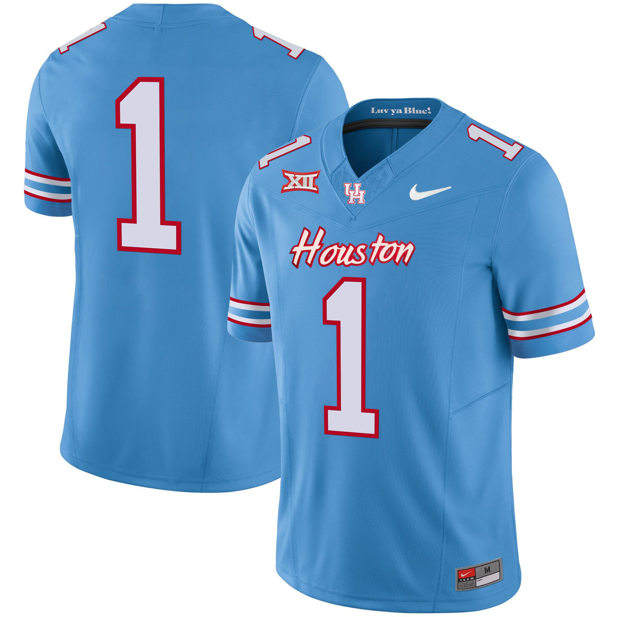 Men's Houston Cougars 2023 Oilers Inspired Vapor Jersey V4 - All Stitched