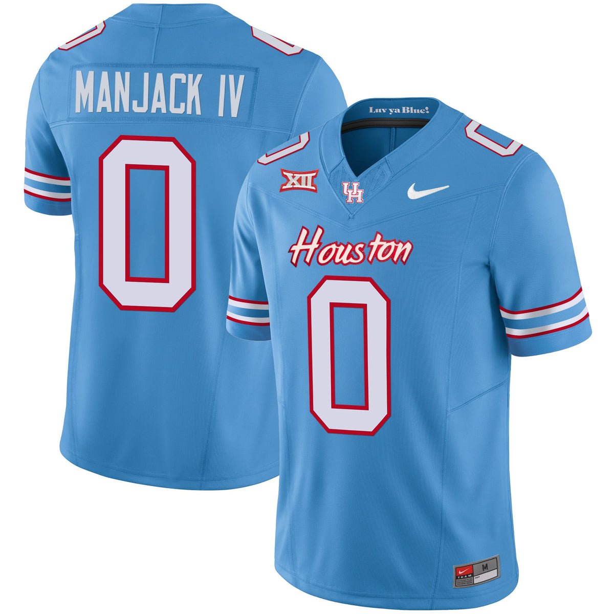 Men's Houston Cougars 2023 Oilers Inspired Vapor Jersey V4 - All Stitched