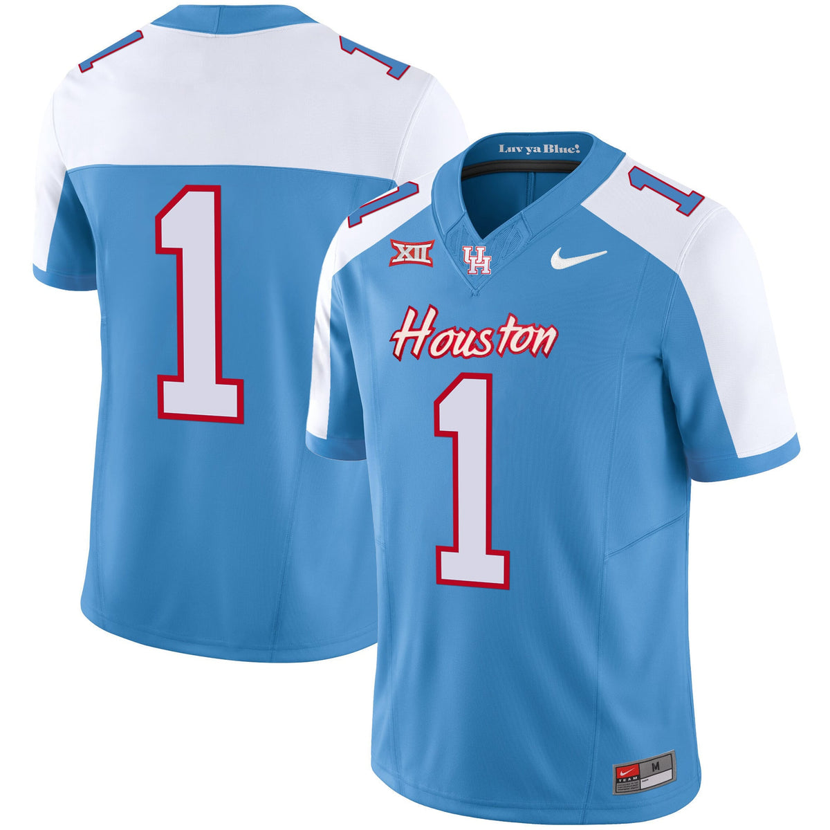 Men's Houston Cougars 2023 Oilers Inspired Vapor Jersey - All Stitched