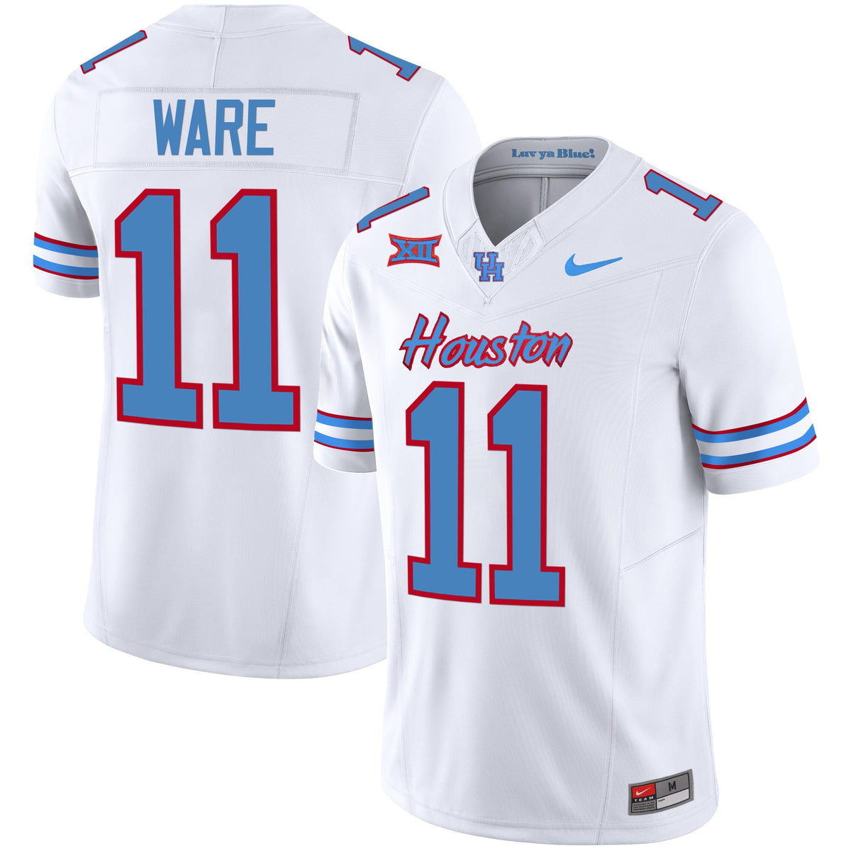 Men's Houston Cougars 2023 Oilers Inspired Vapor Jersey - All Stitched