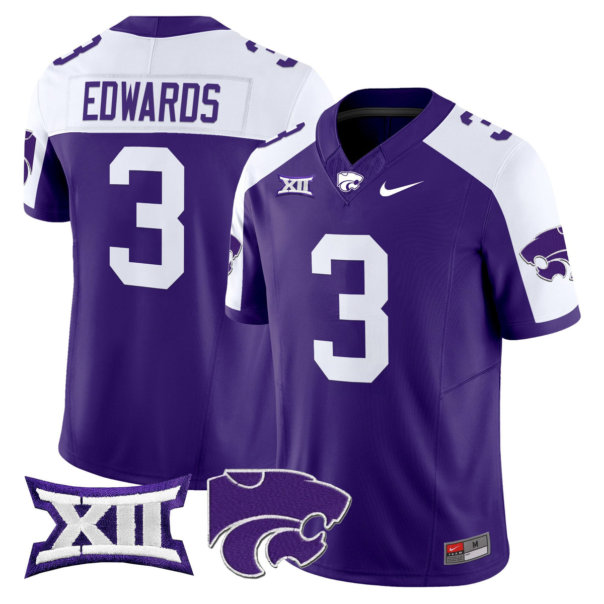 Men's Kansas State Wildcats 2025 Vapor Limited Jersey - All Stitched