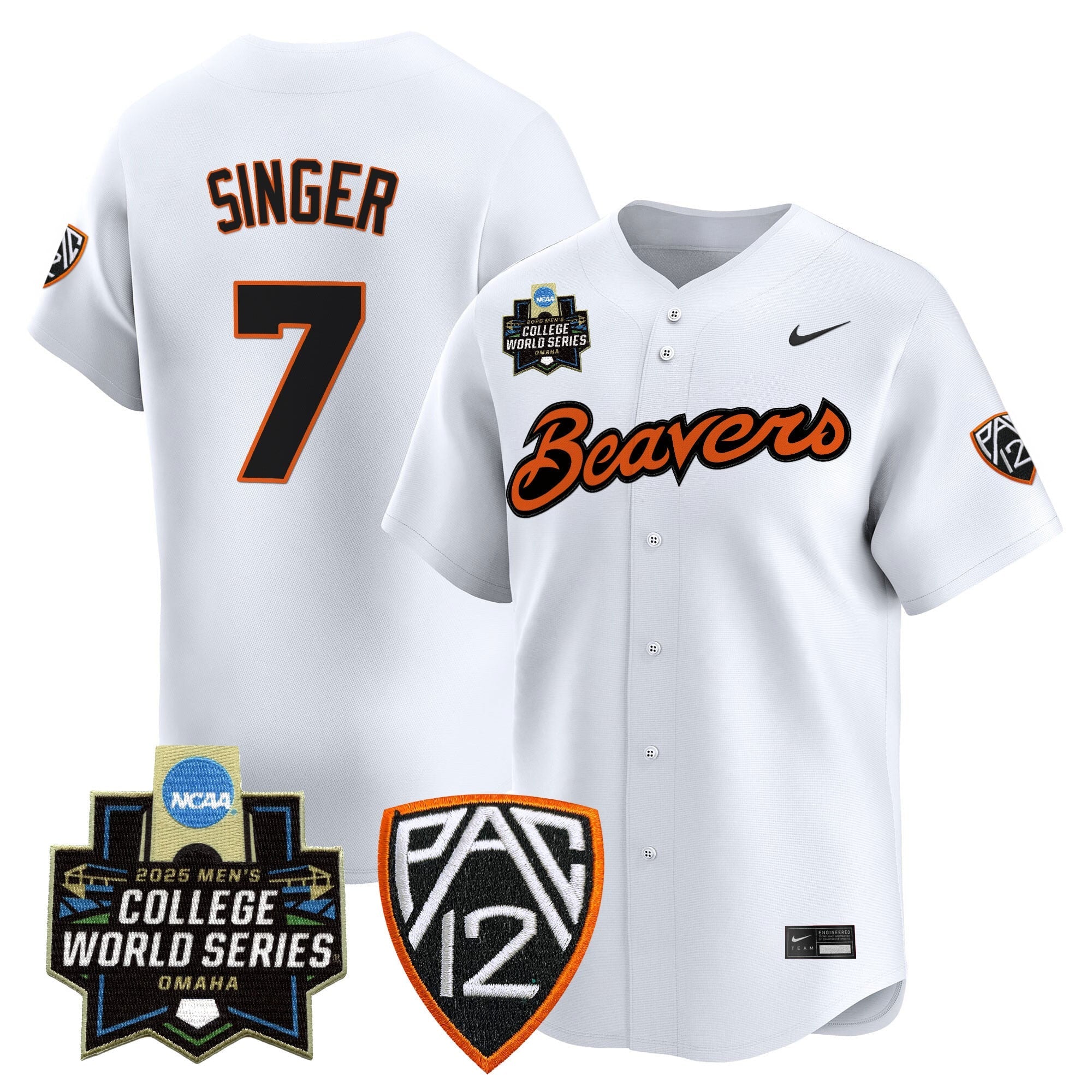 Youth's Oregon State Beavers 2025 World Series Vapor Premier Limited Jersey - All Stitched