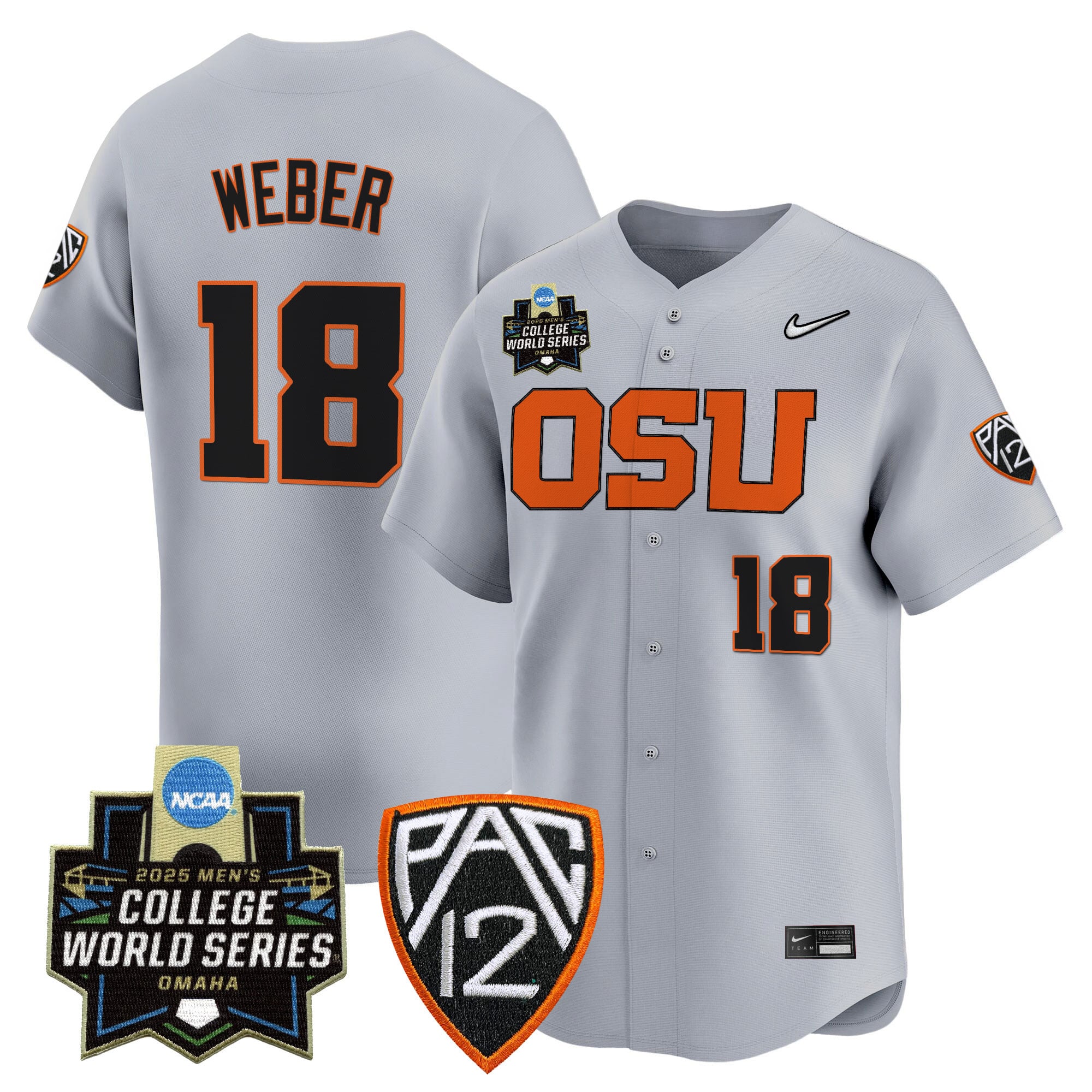 Women's Oregon State Beavers 2025 World Series Vapor Premier Limited Jersey - All Stitched