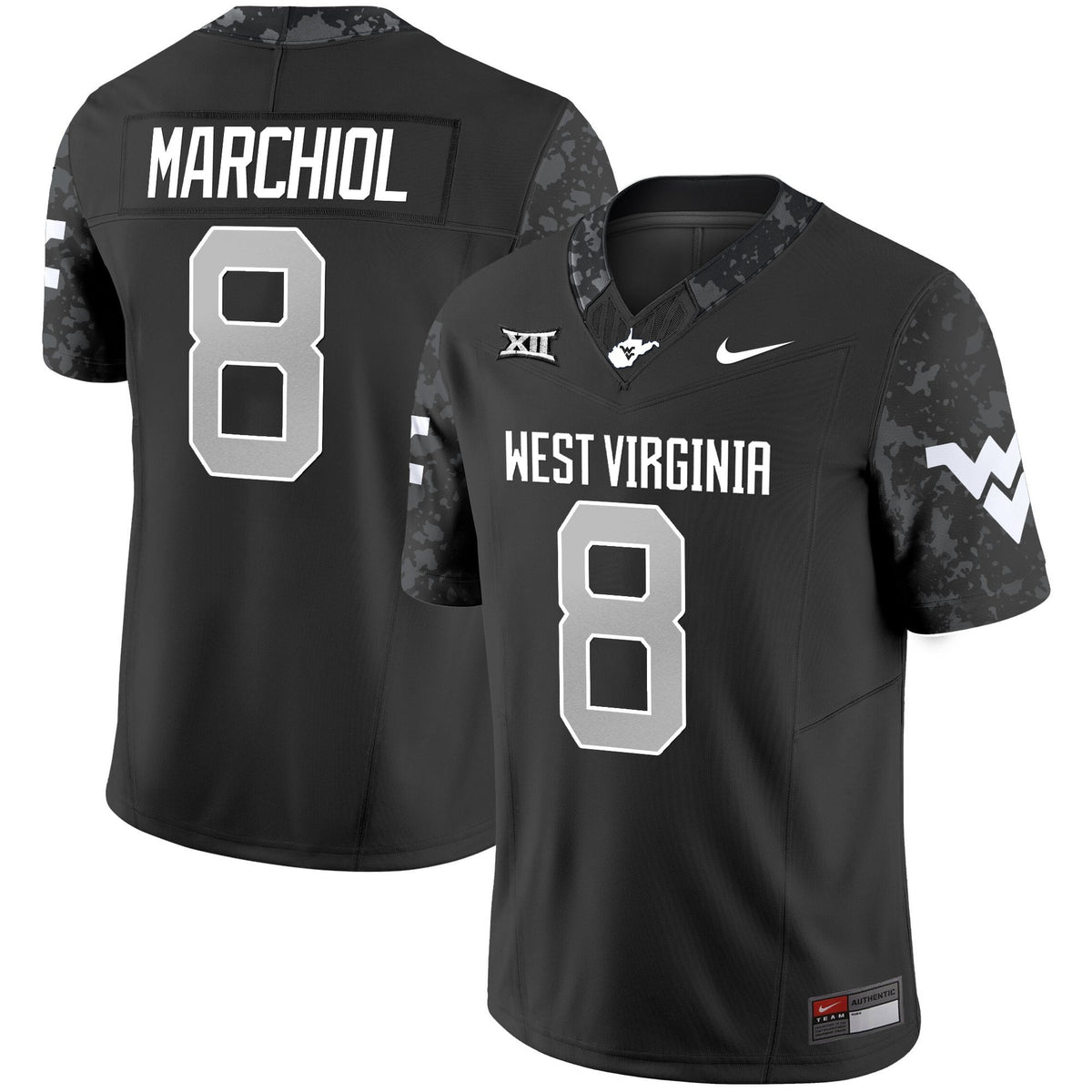 Men's West Virginia Mountaineers 2025 Coal Rush Vapor Limited Jersey - All Stitched