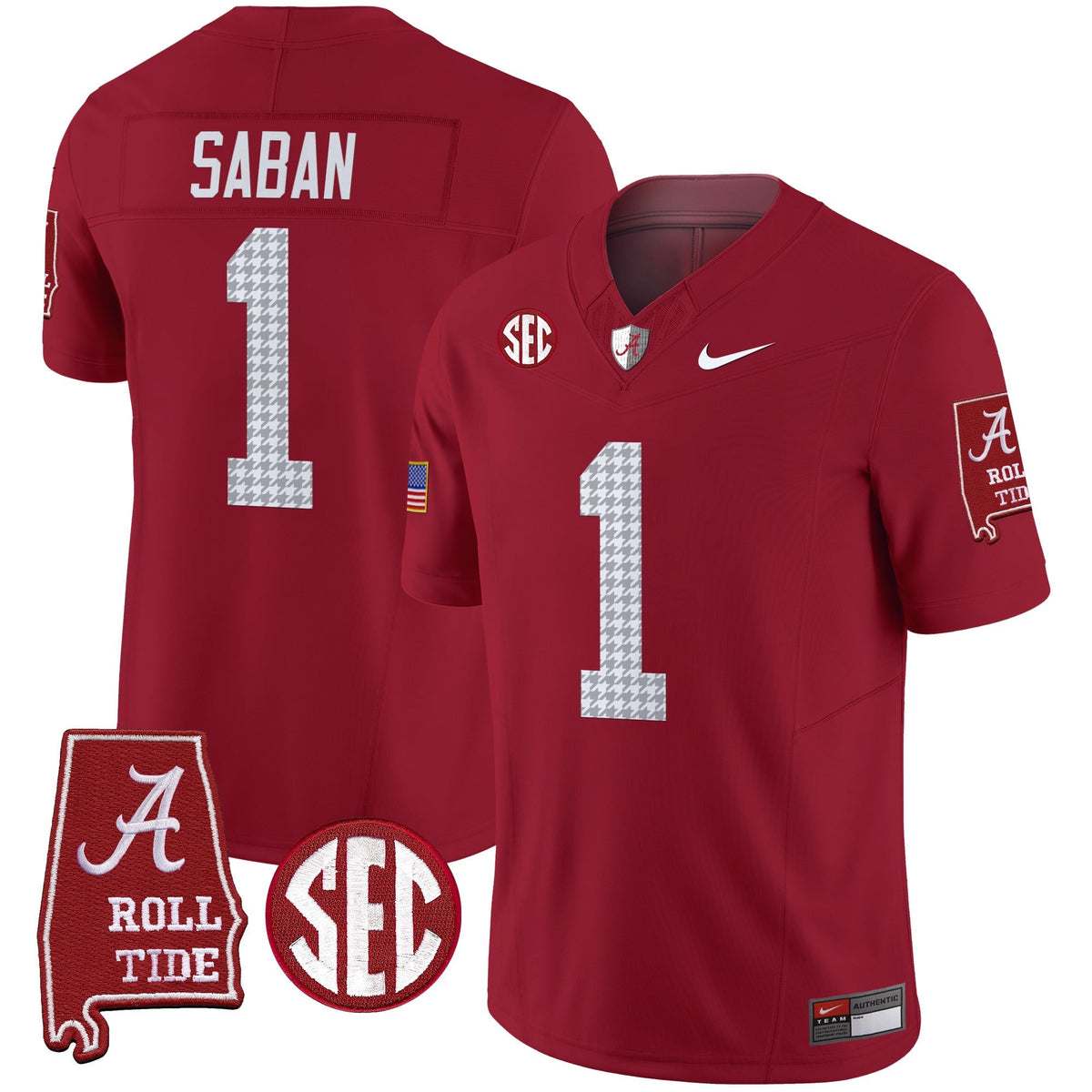 Men's Alabama Crimson Tide Pro Combat Vapor Limited Jersey - All Stitched