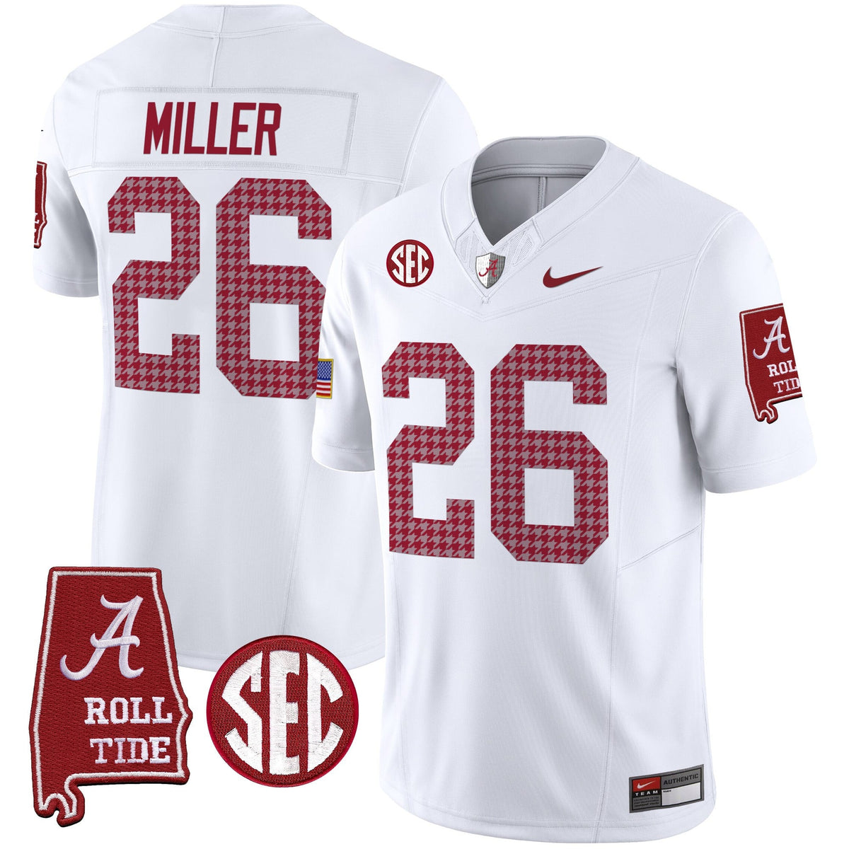 Men's Alabama Crimson Tide Pro Combat Vapor Limited Jersey - All Stitched