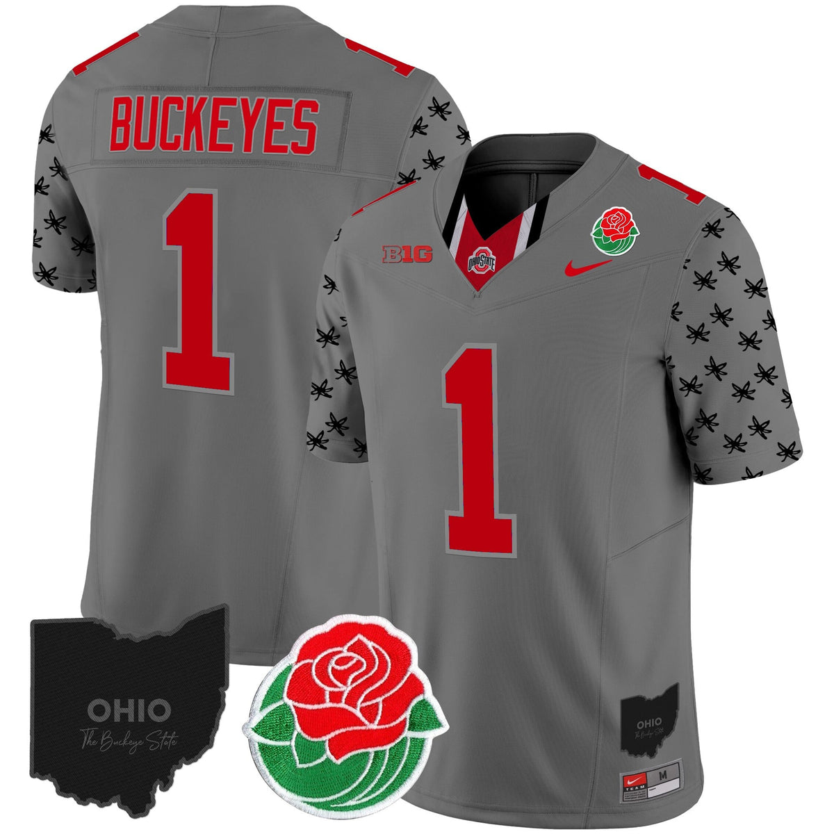 Men's Ohio State Buckeyes Rose Bowl Vapor Limited Jersey - All Stitched