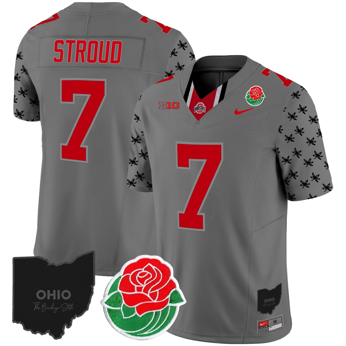 Men's Ohio State Buckeyes Rose Bowl Vapor Limited Jersey - All Stitched