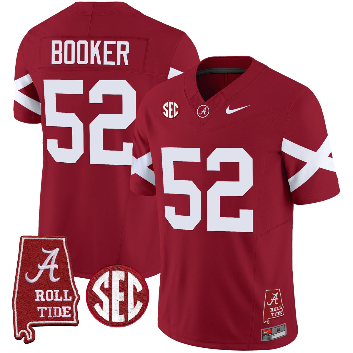 Men's Alabama Crimson Tide Vapor Limited Jersey V6 - Alabama Map - All Stitched