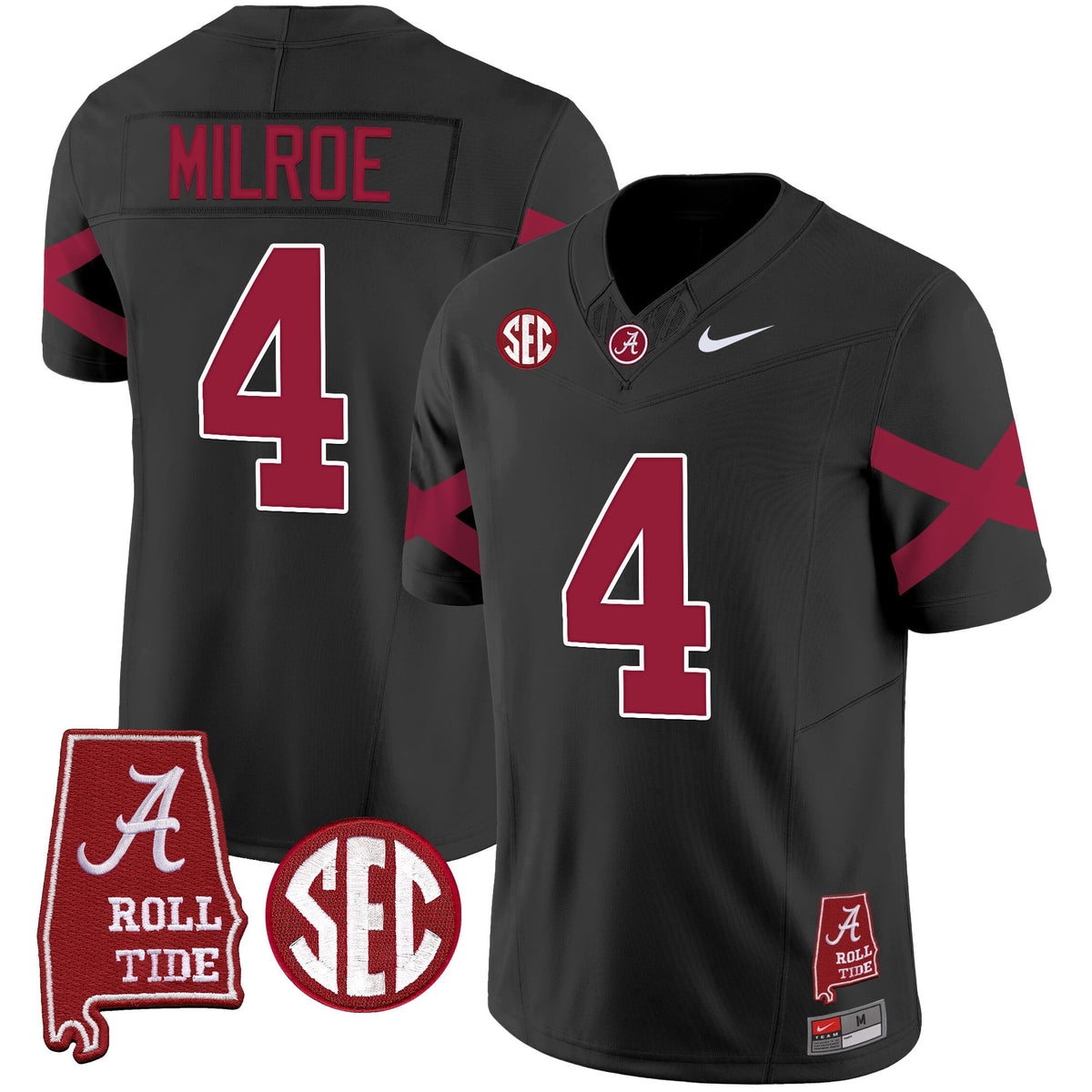 Men's Alabama Crimson Tide Vapor Limited Jersey V6 - Alabama Map - All Stitched