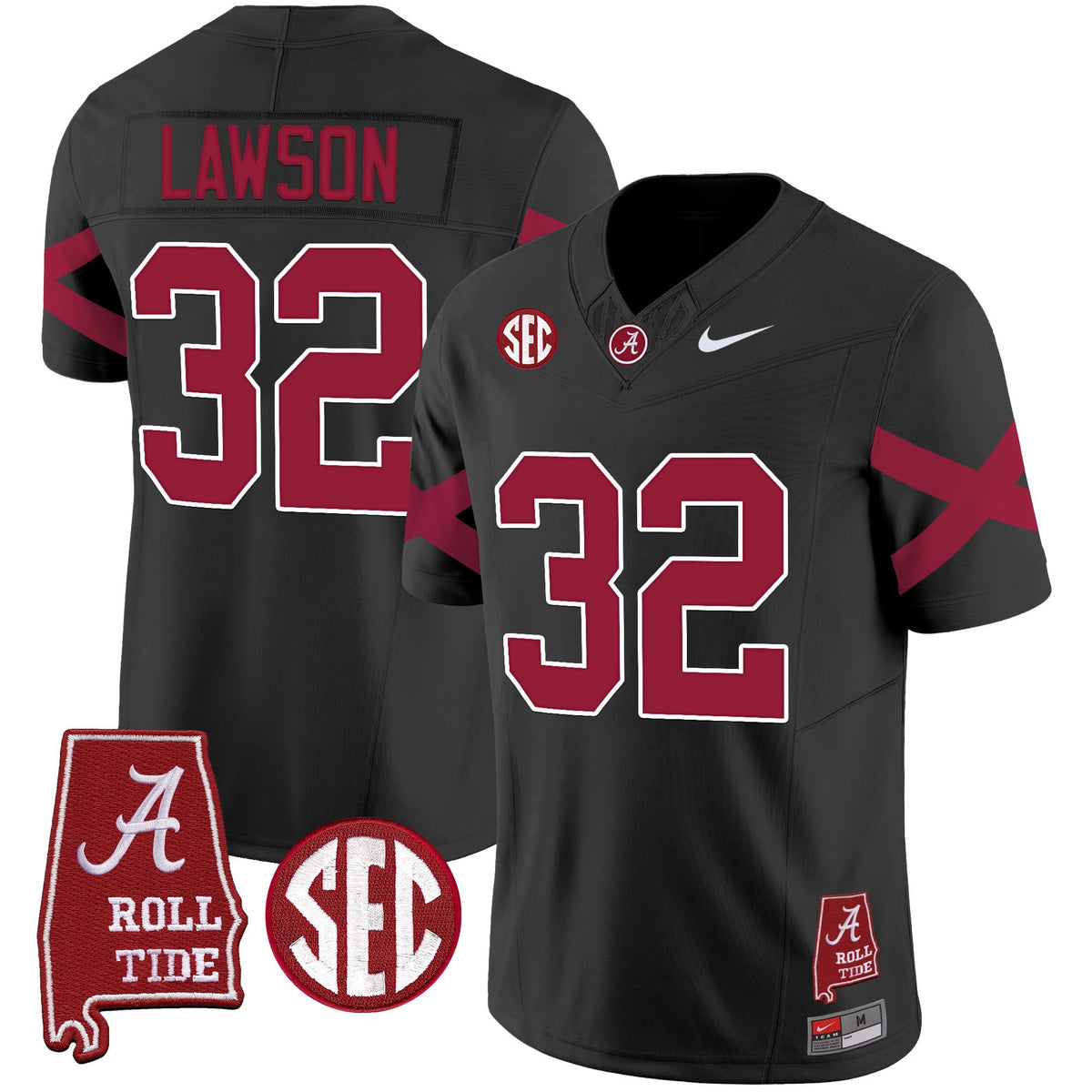 Men's Alabama Crimson Tide Vapor Limited Jersey V6 - Alabama Map - All Stitched