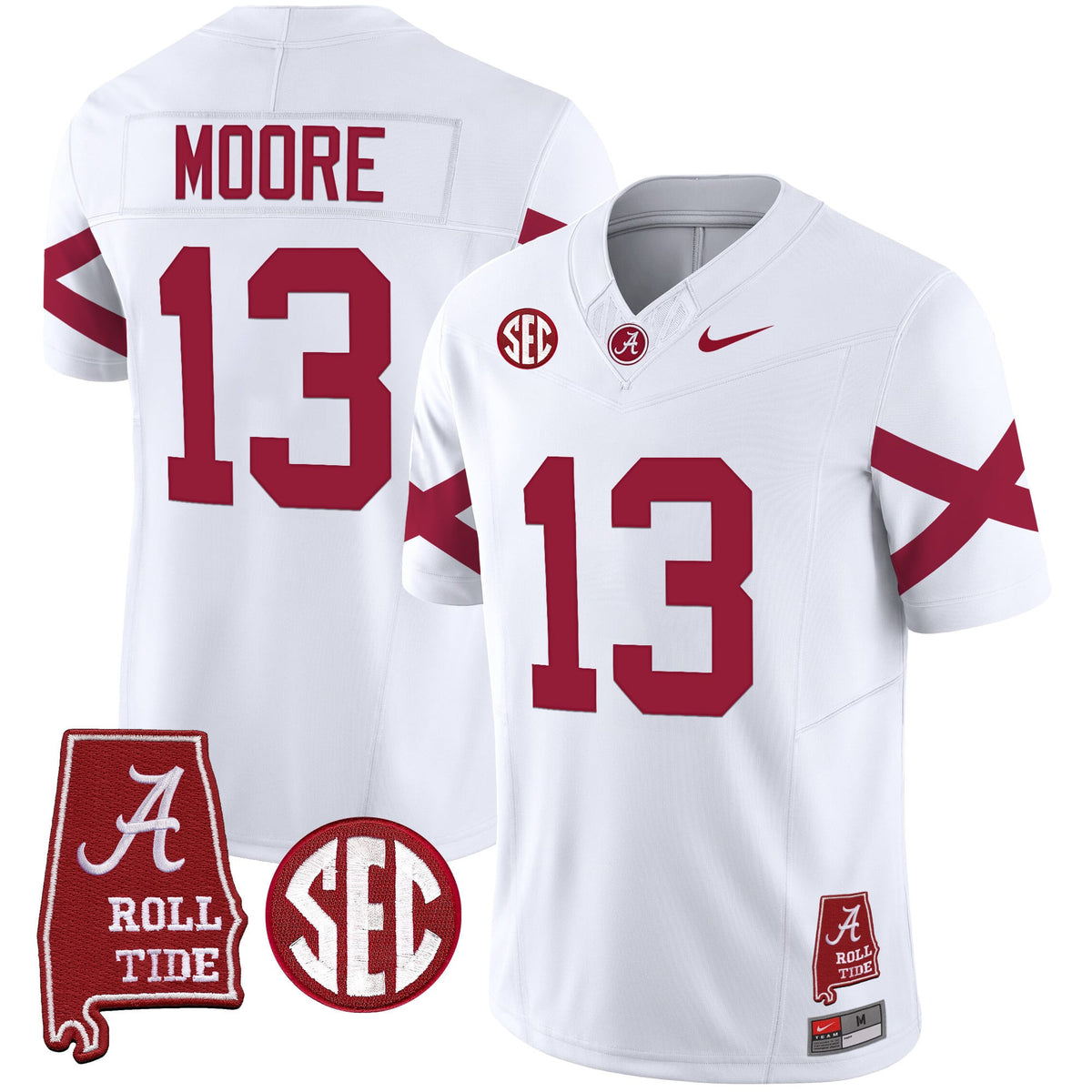 Men's Alabama Crimson Tide Vapor Limited Jersey V6 - Alabama Map - All Stitched