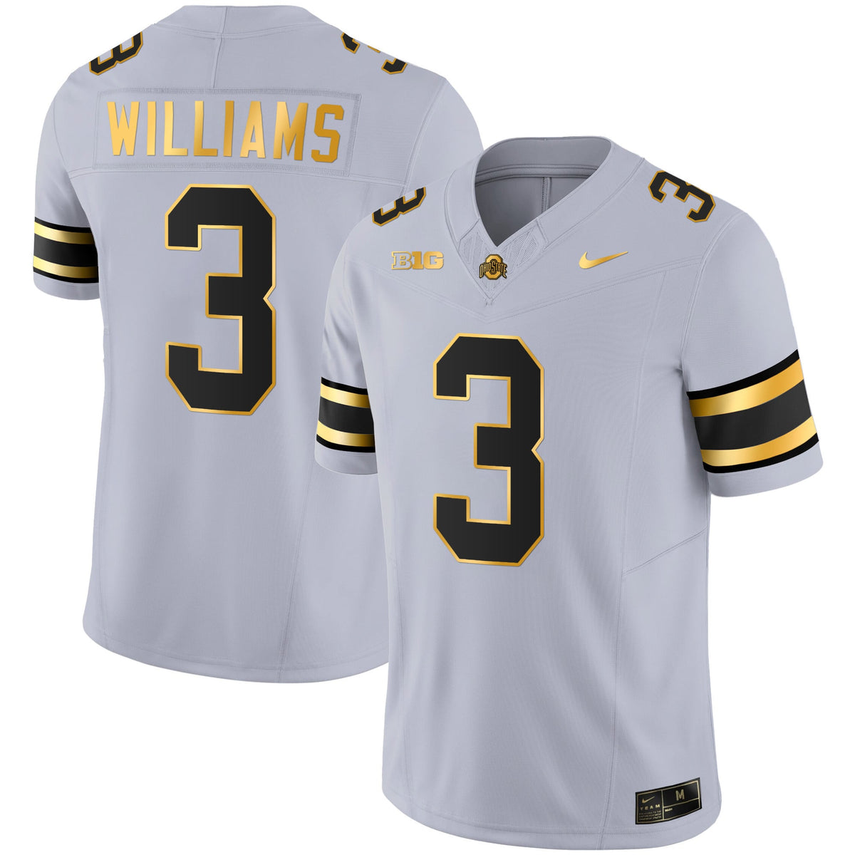 Men's Ohio State Buckeyes Gold Jersey - All Stitched