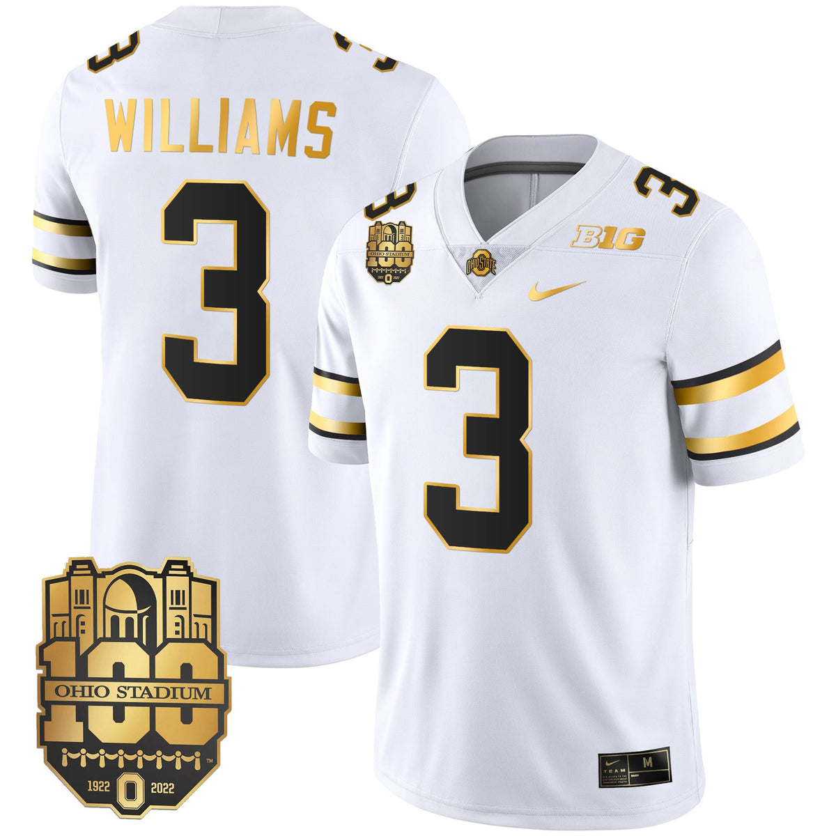 Men's Ohio State Buckeyes Gold Jersey - All Stitched
