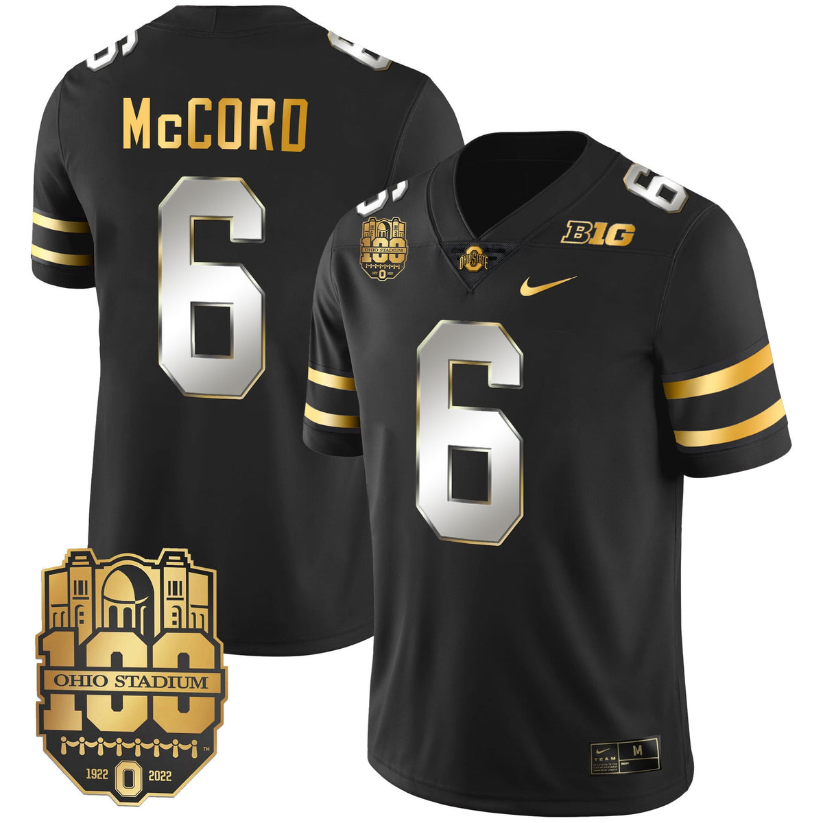 Men's Ohio State Buckeyes Gold Jersey - All Stitched