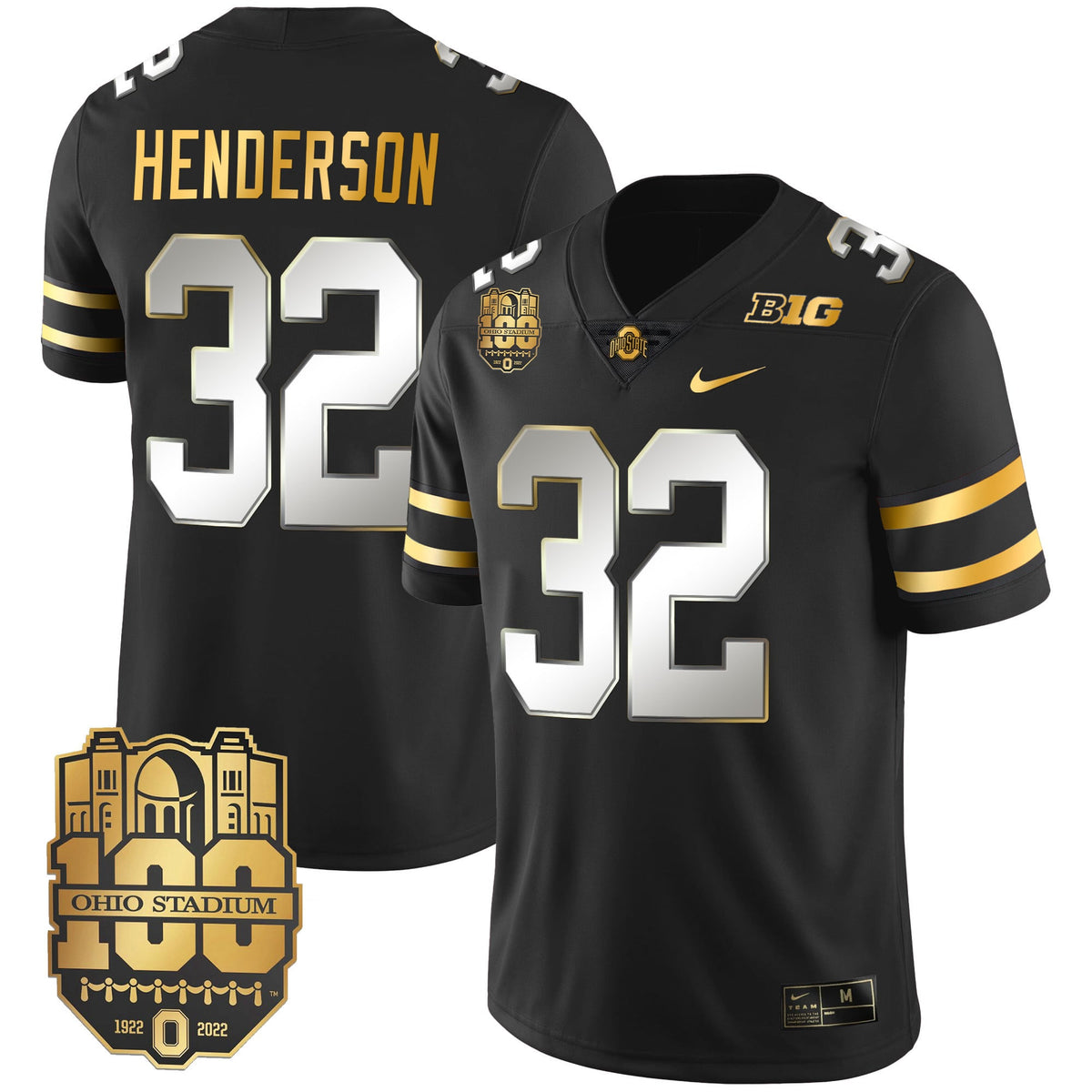 Men's Ohio State Buckeyes Gold Jersey - All Stitched