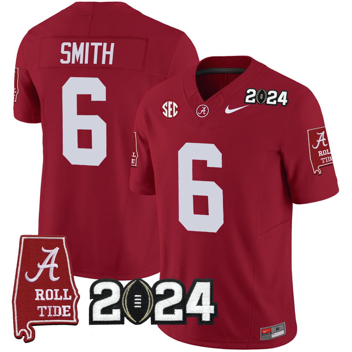 Men's Alabama Crimson Tide 2024 Vapor Limited Jersey - All Stitched