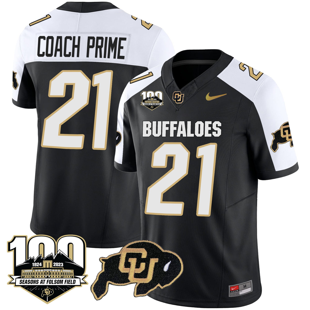 Men's Colorado Buffaloes 100 Seasons Patch Vapor Limited Jersey - All Stitched