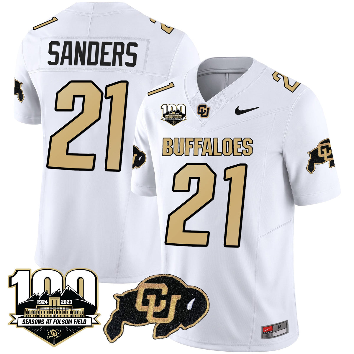 Men's Colorado Buffaloes 100 Seasons Patch Vapor Limited Jersey - All Stitched