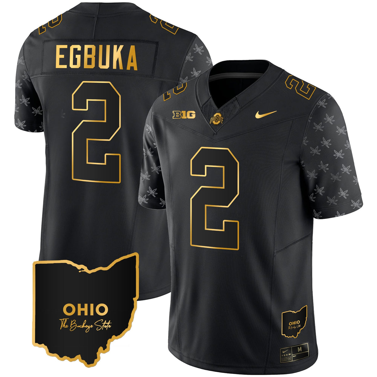 Men's Ohio State Buckeyes 2023 Alternate Gold Jersey - Stitched