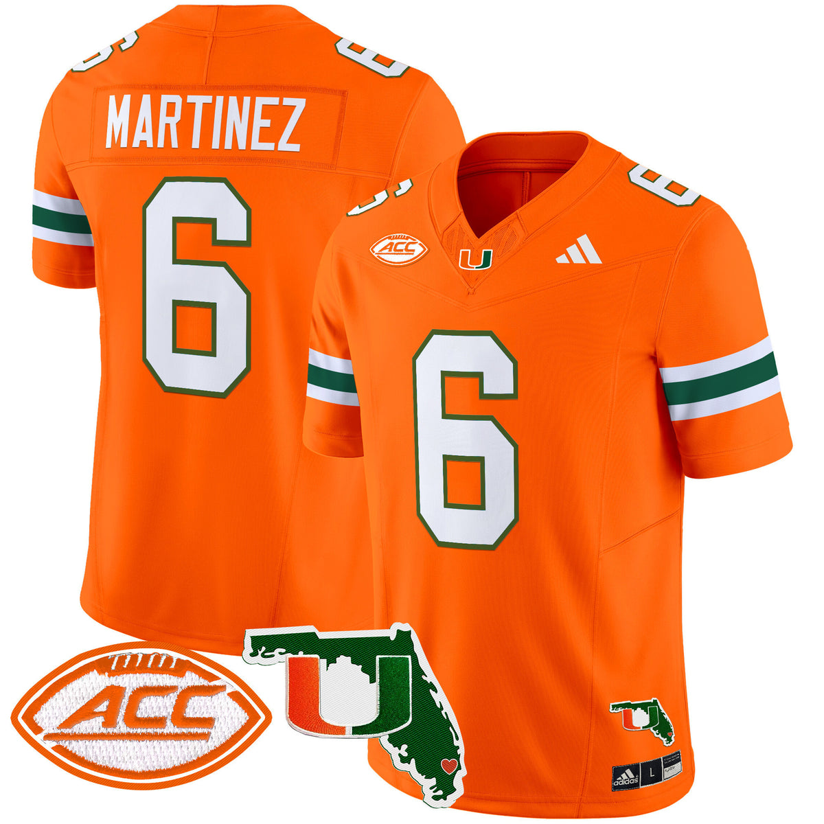 Men's Miami Hurricanes 2024 Florida Patch Vapor Limited Jersey - All Stitched