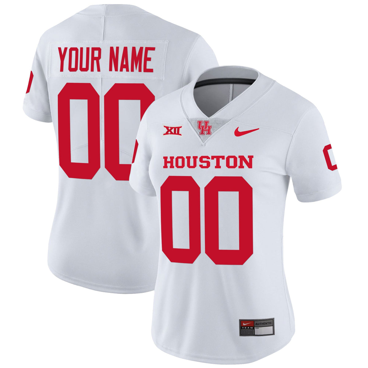 Custom Name/Gender Houston Cougars Oilers Inspired Vapor Jersey V4 - All Stitched