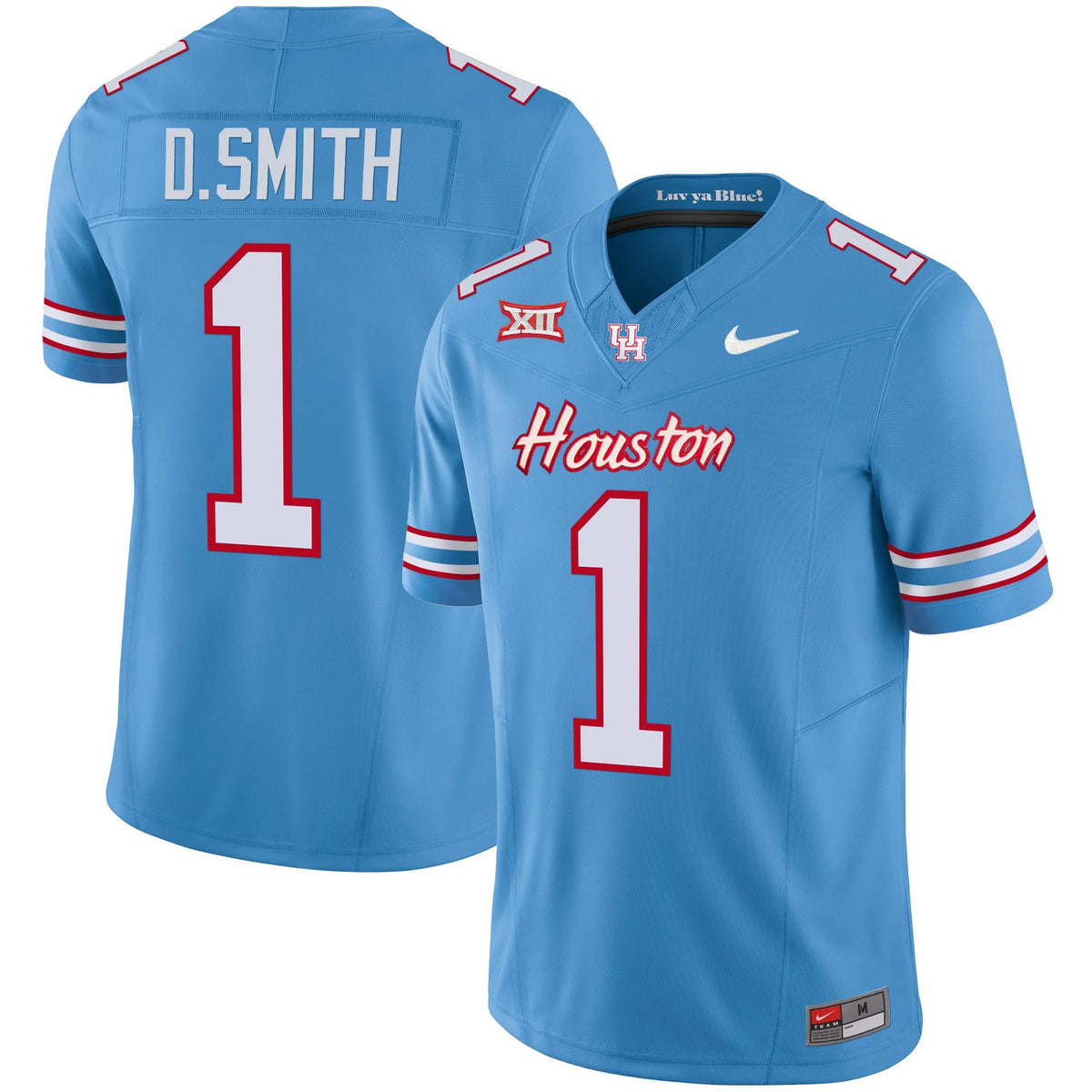 Men's Houston Cougars 2023 Oilers Inspired Vapor Jersey V5 - All Stitched