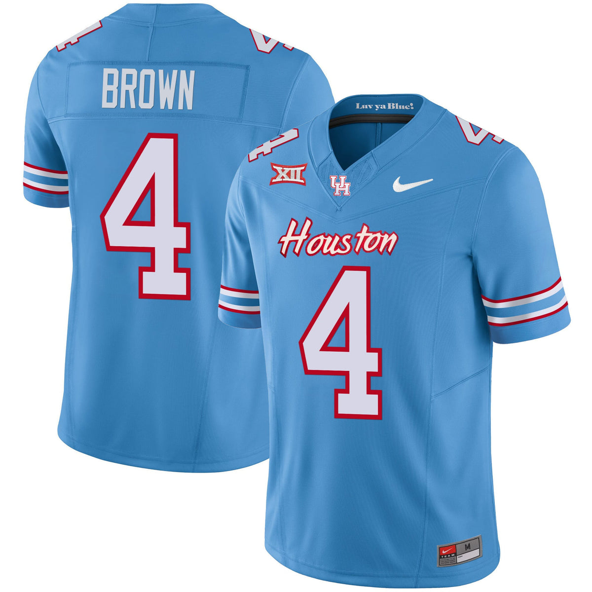 Men's Houston Cougars 2023 Oilers Inspired Vapor Jersey V5 - All Stitched