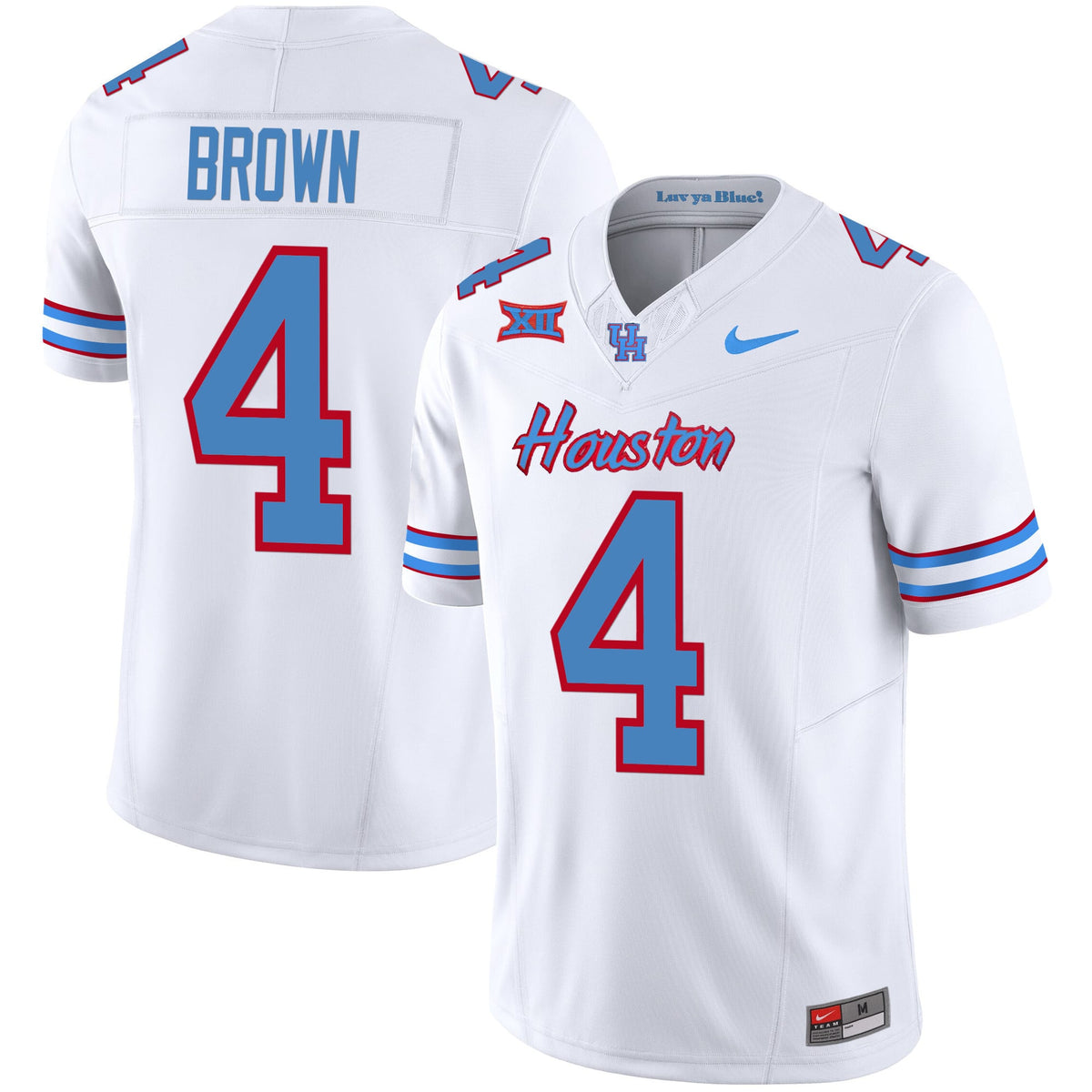 Men's Houston Cougars 2023 Oilers Inspired Vapor Jersey V5 - All Stitched